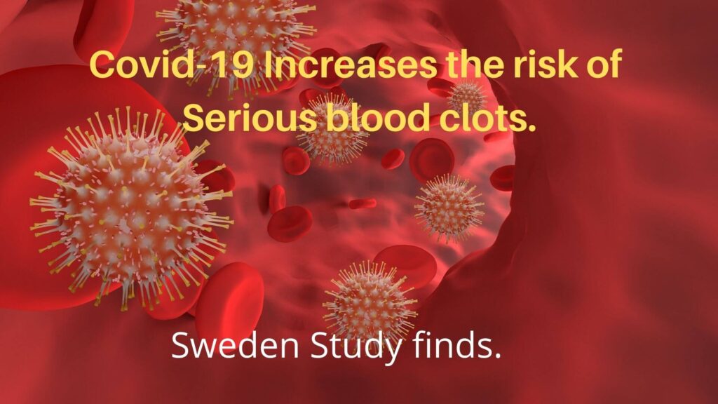 Covid-19 Increases the risk of serious blood clots. (1)